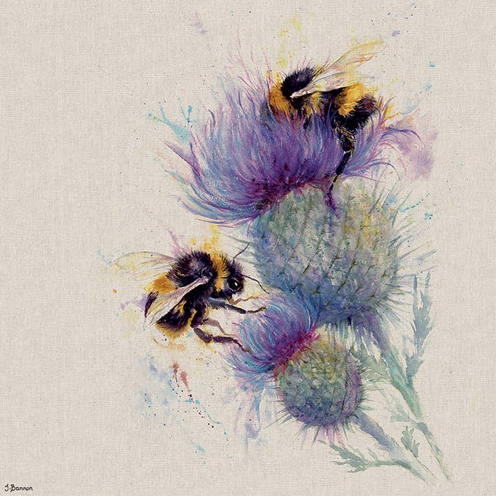 The Art Group – wholesale Art print – Jane Bannon (Bees on Thistle) - WDC972490