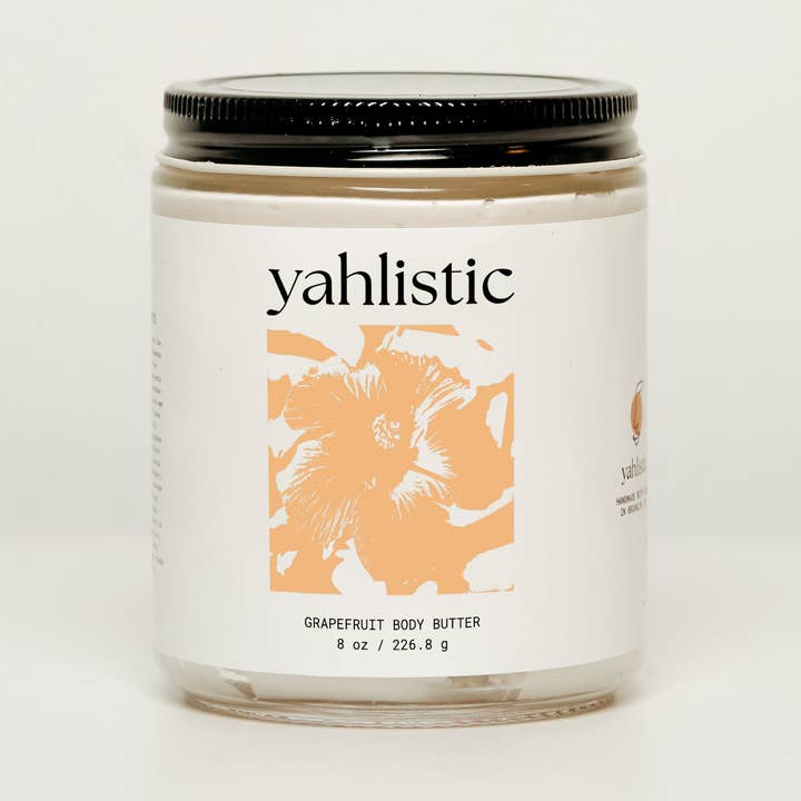 Pink Grapefruit Body Butter for wholesale by Yahlistic Natural Body