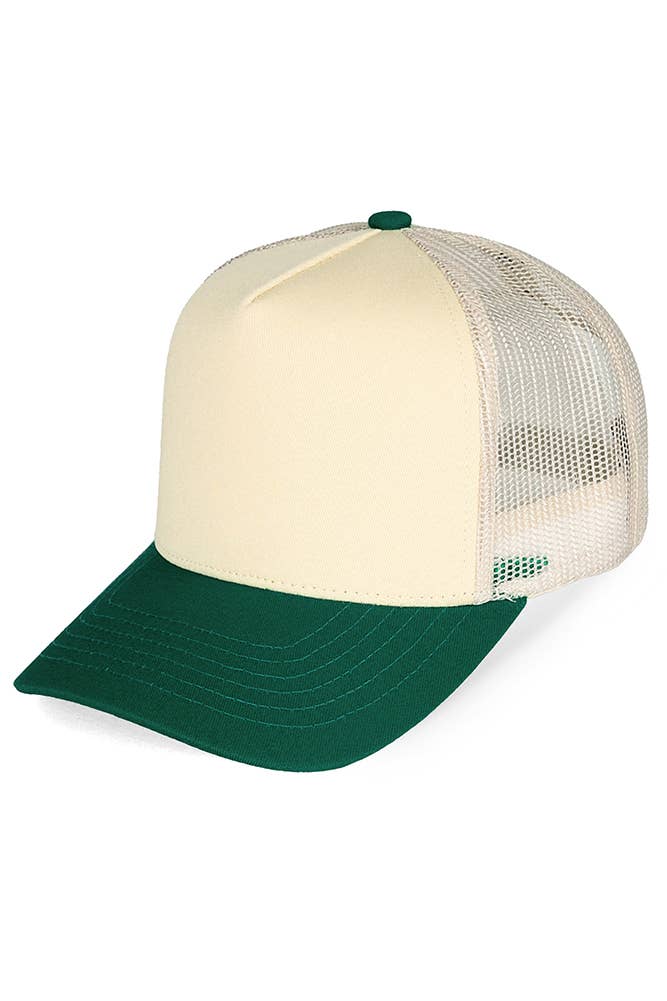 Hana – boné - Mulher por atacado – Boné trucker Hana com traseira em tela e ajuste snapback multicolorido em algodão4