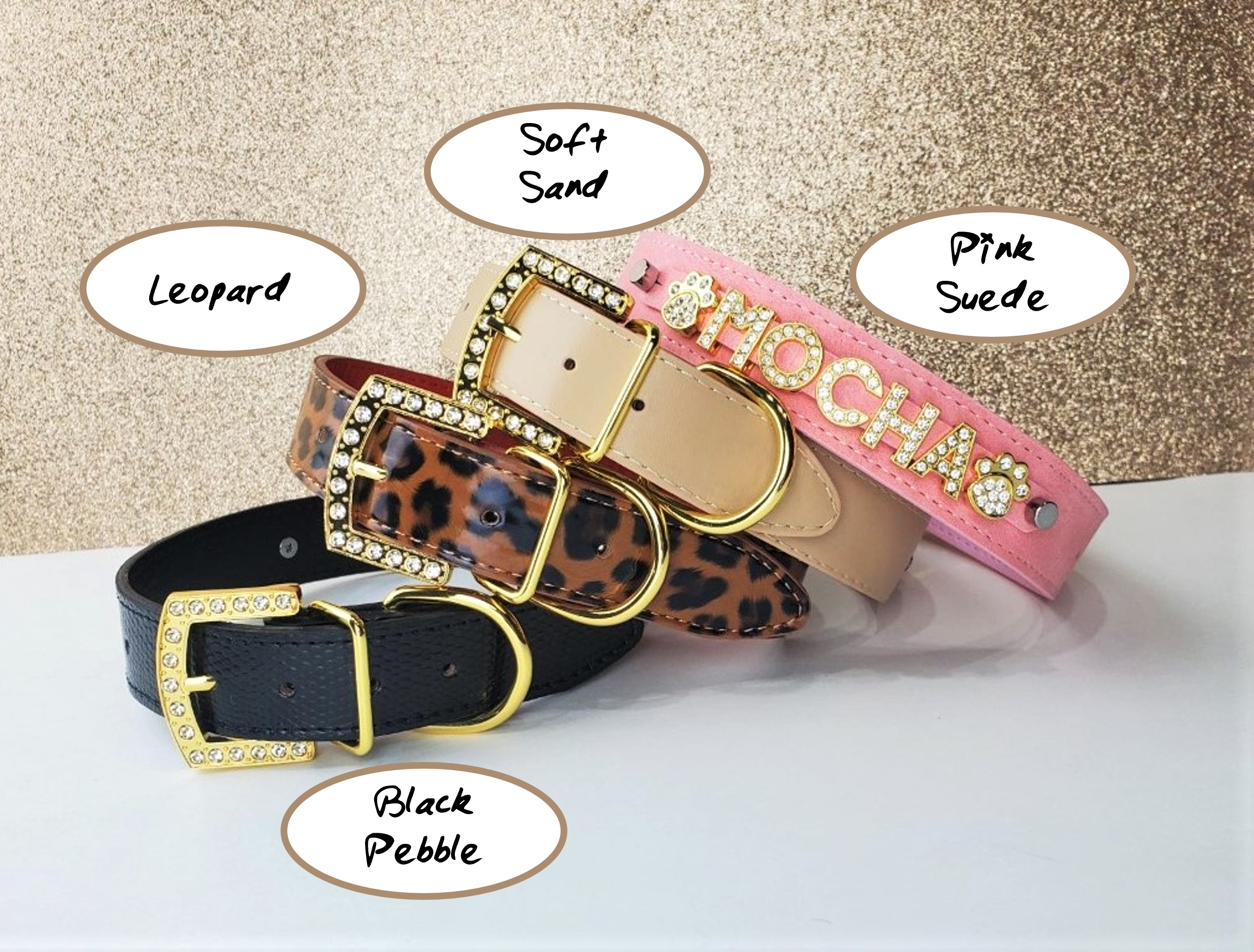 House of FurBaby - Wholesale Pet Collar - Cat/Dog - Personalized Pet Collar | Gold Luxe - 6 color choices17