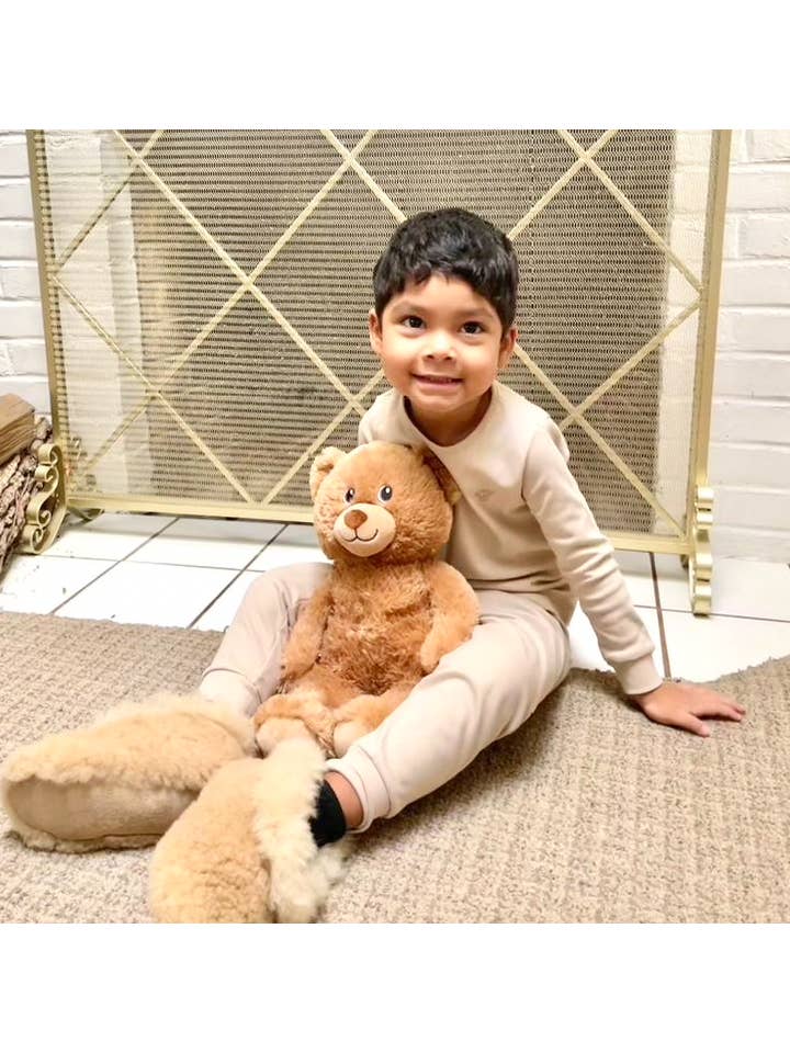 Beige Beige pyjamaset voor jongens in Pima-katoen voor groothandel op Faire