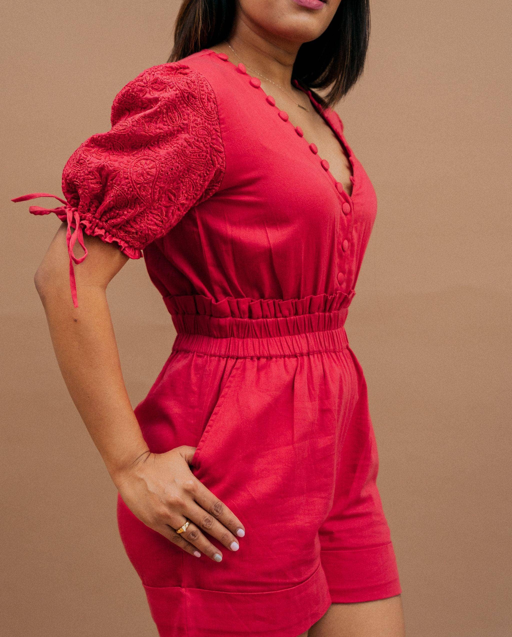 Kaasida | Women Fashion Boutique - Wholesale Romper - Women's - Gulnari Cotton Playsuit2