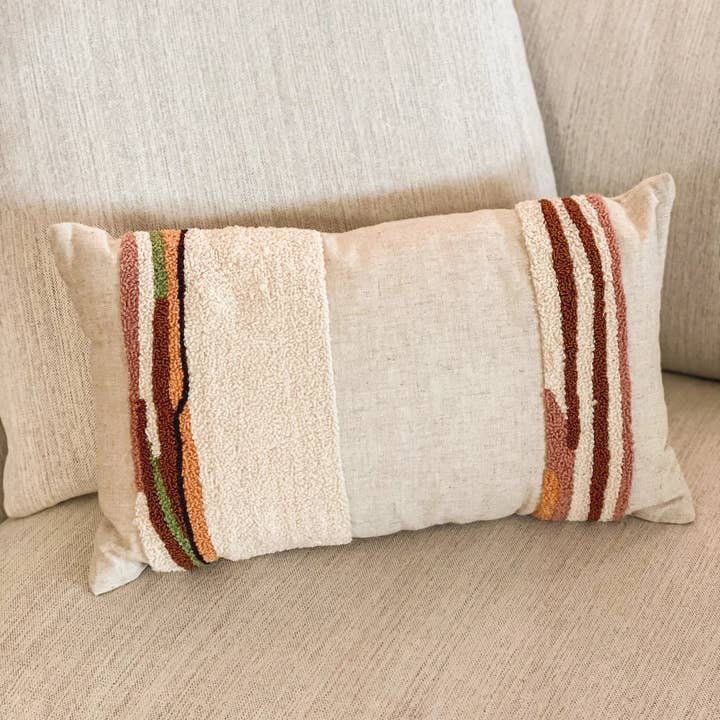 Hand Tufted Oatmeal Cushion Cover for wholesale by Suksma