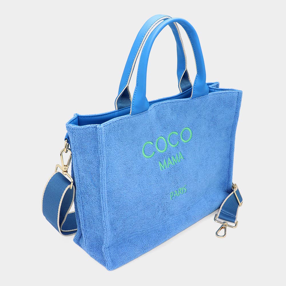 Sensibling Corp. - Vendita all'ingrosso Borsa tote - Donna - Borsa Tote Media COCO MAMA in Spugna con Tracolla4