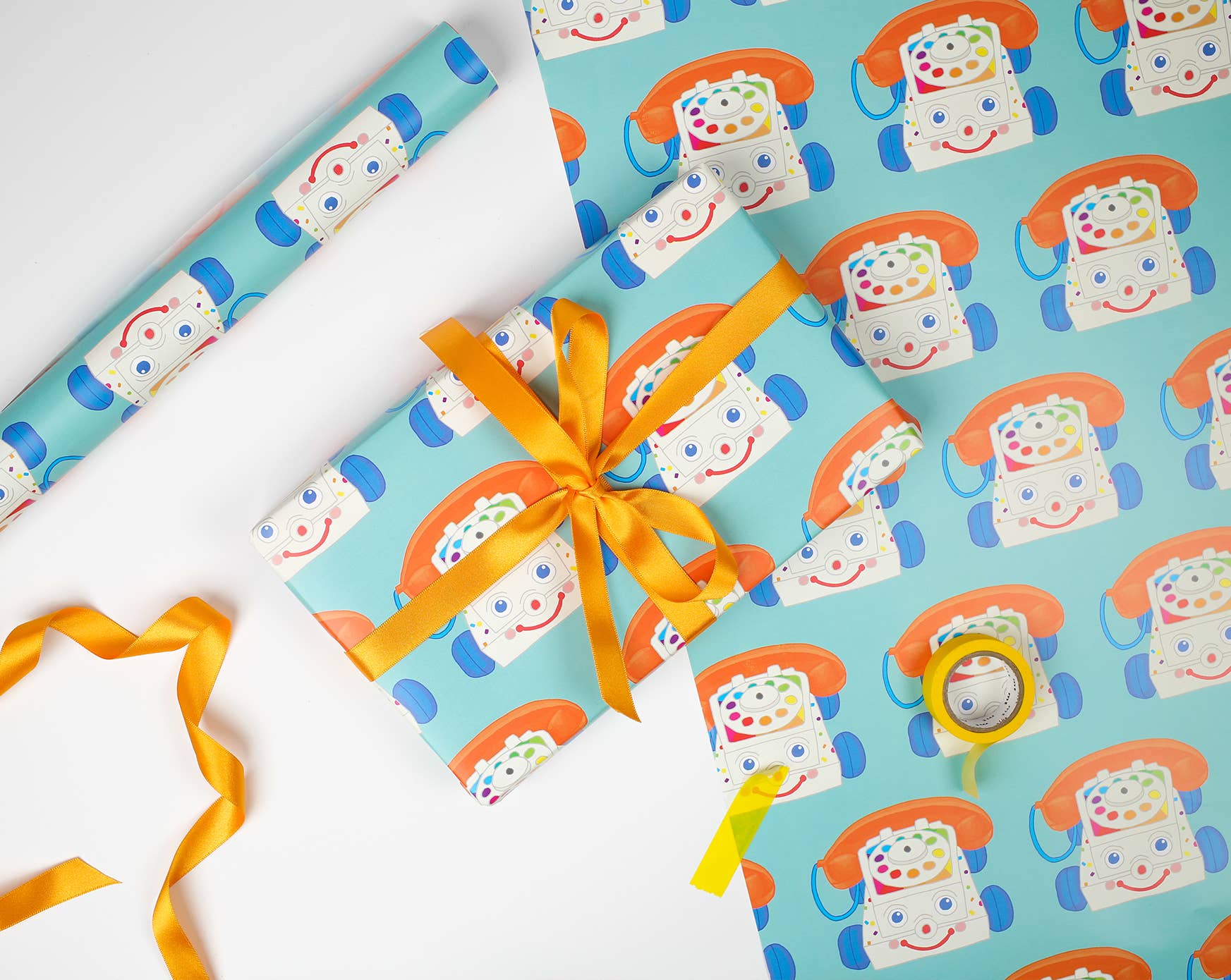 You've Got Pen On Your Face - Wholesale Wrapping Paper Roll - Rolls of Gift Wrap | Wrapping Paper Rolled | Retro | Floral14