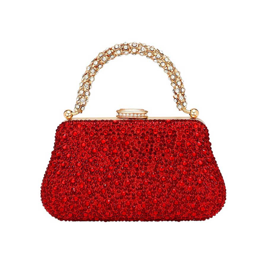 Pearl and Rox - Wholesale Clutch Bag - Women's - Bling Top Handle Crossbody Evening Bag9