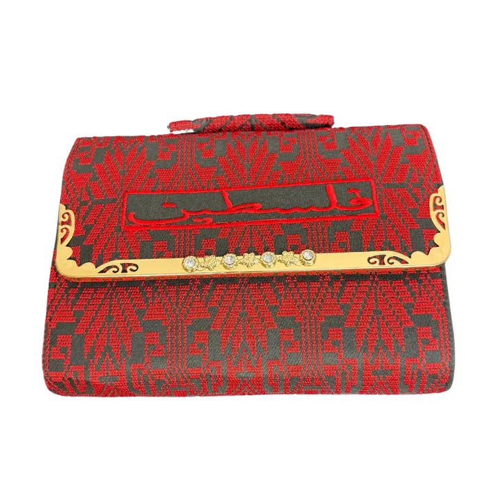 Red Palestine Handbag - High-Quality & Culturally Inspired L7XW10XH2 inches and other Purchase Wholesale sacs en polypropylène. Free Returns & Net 60 Terms on Faire trending on Faire.