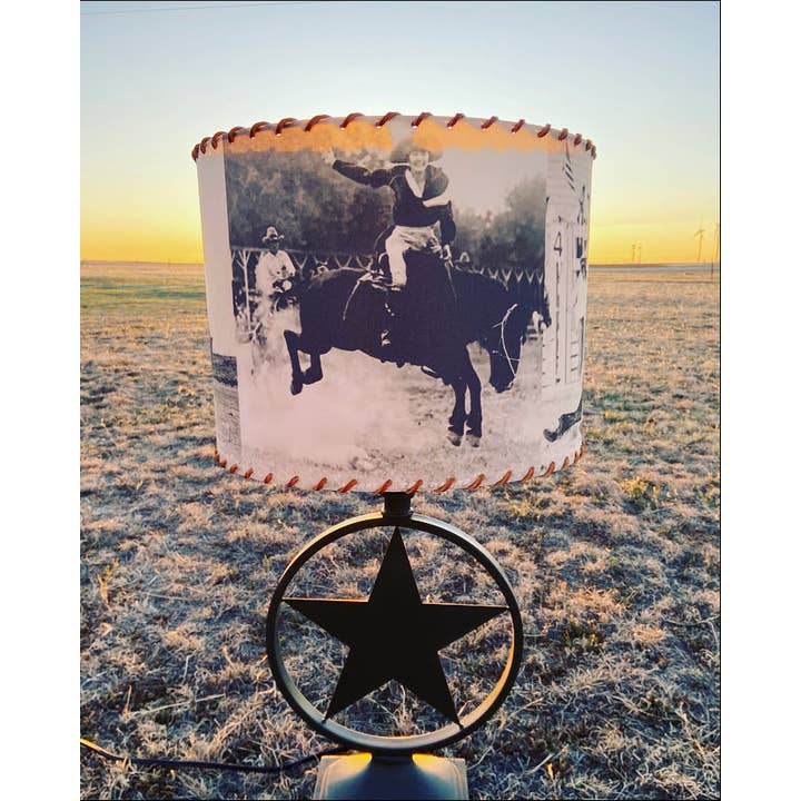 Red Dirt Ranch Clothing Company - Wholesale Lamp Shade - Lampshade Old West Cowgirls