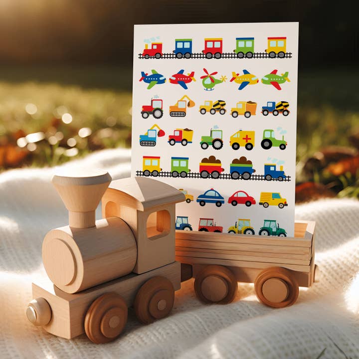 Stickervel Kleurrijke Voertuigen voor wholesale door Sticker Varia