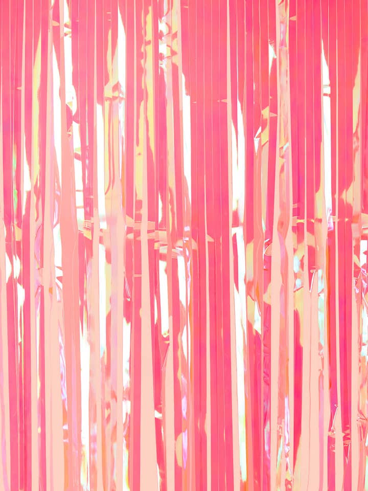 Pink Foil Curtain, Birthday Party Decor, Supplies,Photobooth for wholesale by Petit Fetti