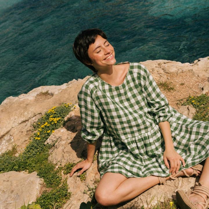 Sofia midi-length linen dress and other Purchase Wholesale perline bigiotteria. Free Returns & Net 60 Terms on Faire trending on Faire.