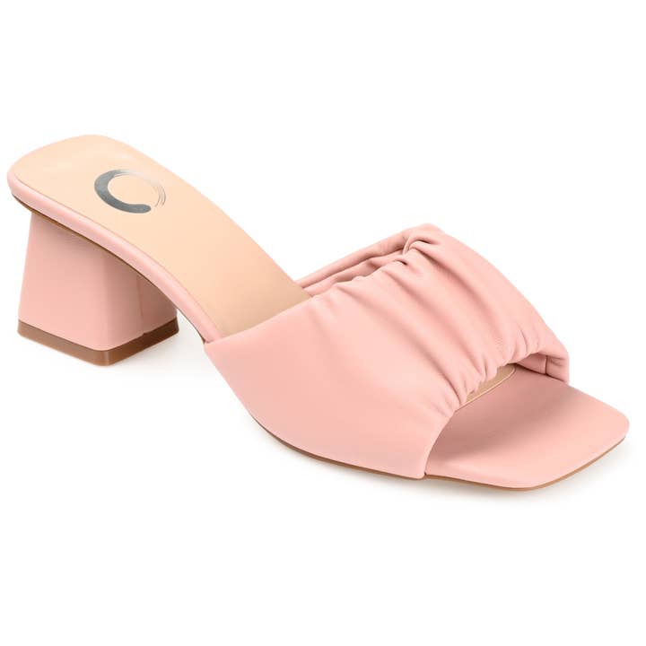 Briarr Kitten Heel Mules In Faux Leather for wholesale by Journee