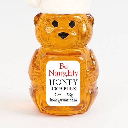 Be Naughty Honey 2oz Honey Bear for wholesale by HoneyGramz