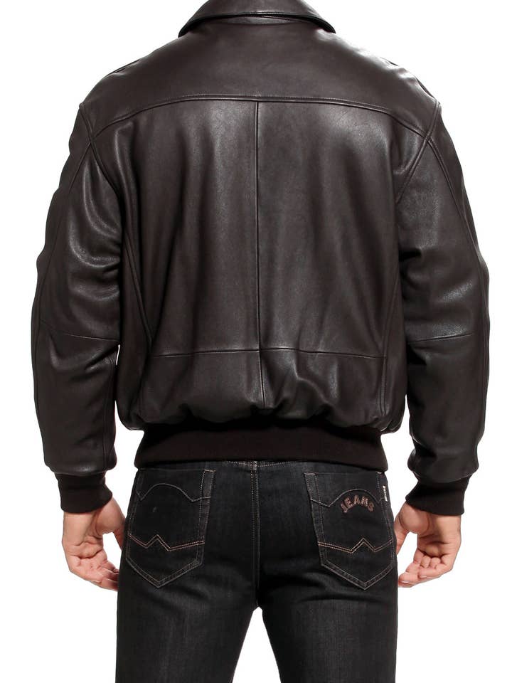 Landing Leathers Men Air Force A2 Leather Flight Bomber Jacket for wholesale by Landing Leathers