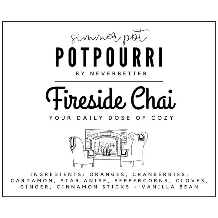 Simmer Pot Potpourri - Wholesale Potpourri - Fireside Chai Simmer Pot Potpourri 1