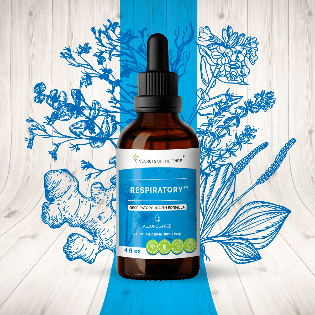 Secrets Of The Tribe - Vente Supplément oral/vitamine - Respiratoire. Formule pour la santé respiratoire2