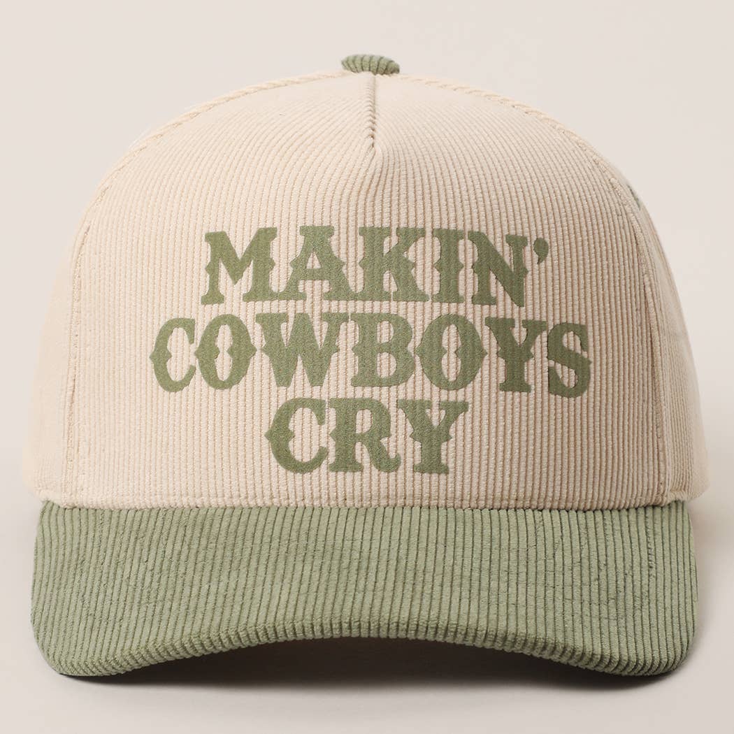 Fashion City - Wholesale Truckerpet - Dames - MAKIN' COWBOYS CRY Corduroy Trucker Pet9