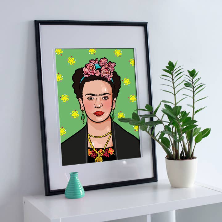 Studio Soph (We Pay Your Import Fees - We Ship DDP) - Venta al por mayor Ilustración - Impresión artística Frida, formato A42