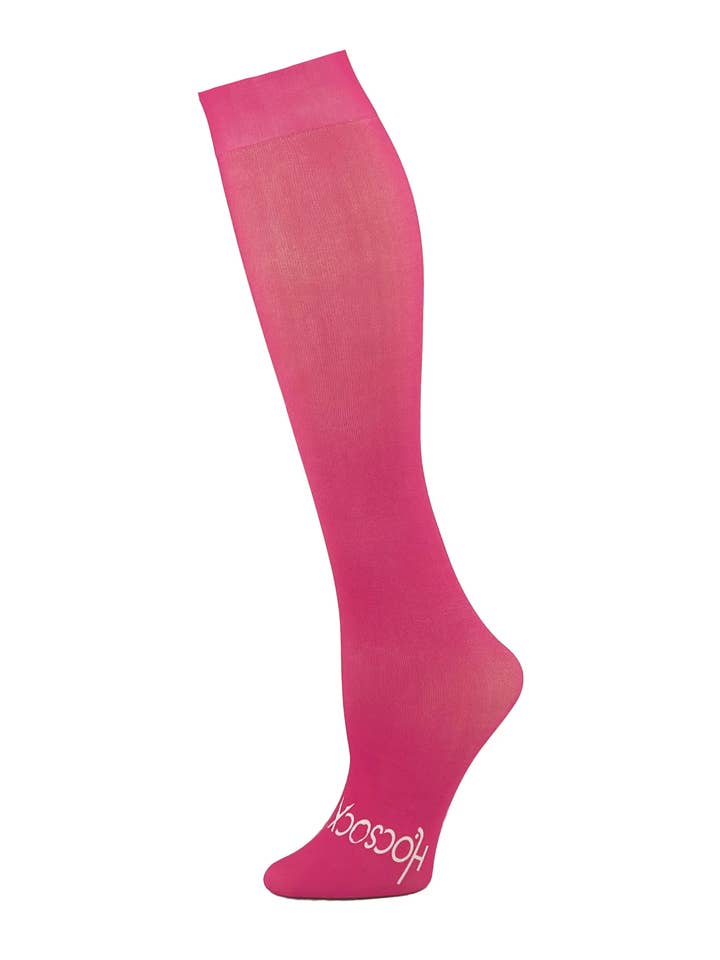 Solid Fuchsia Athletic Socks for wholesale by Hocsocx, Inc.