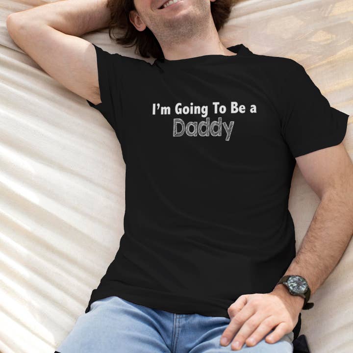 Sort Fars dag T-shirt Jeg skal være far for engroshandel på Faire