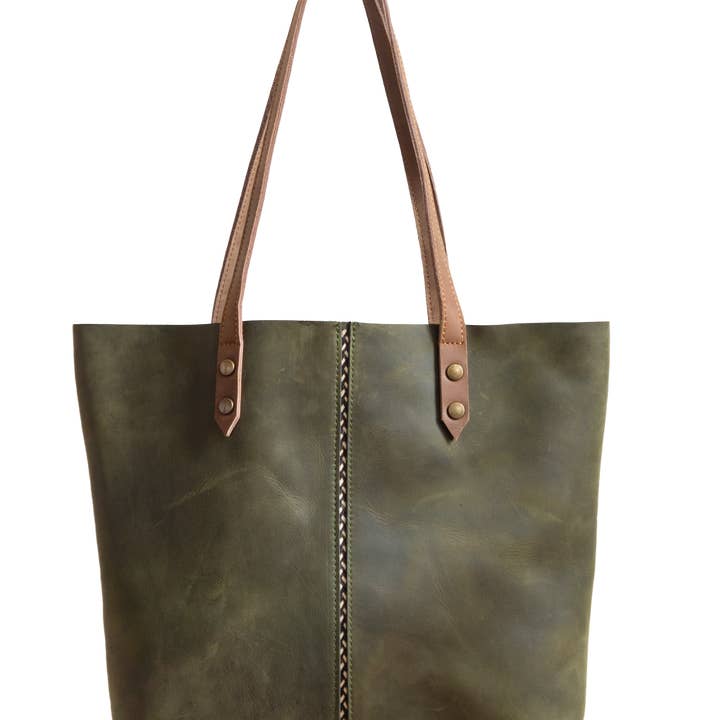 Zenú Tote | Vert forêt pour la vente par Desisano