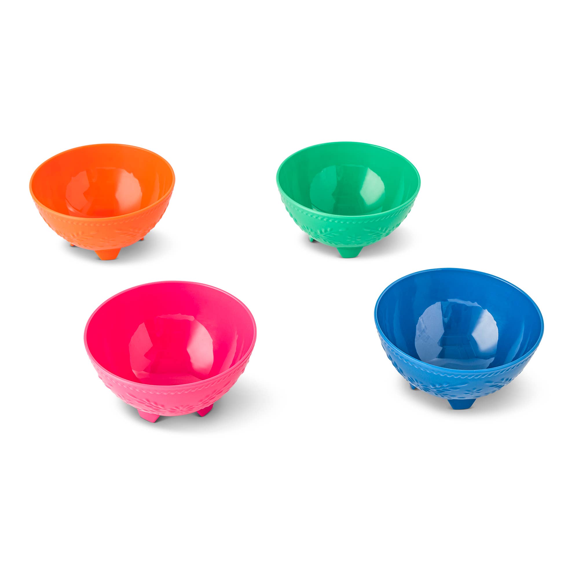 Core Home - Wholesale Condiment/Dip Bowl - 4pk Embossed Guacamole Bowls - KS/OJU/SHS/STA1