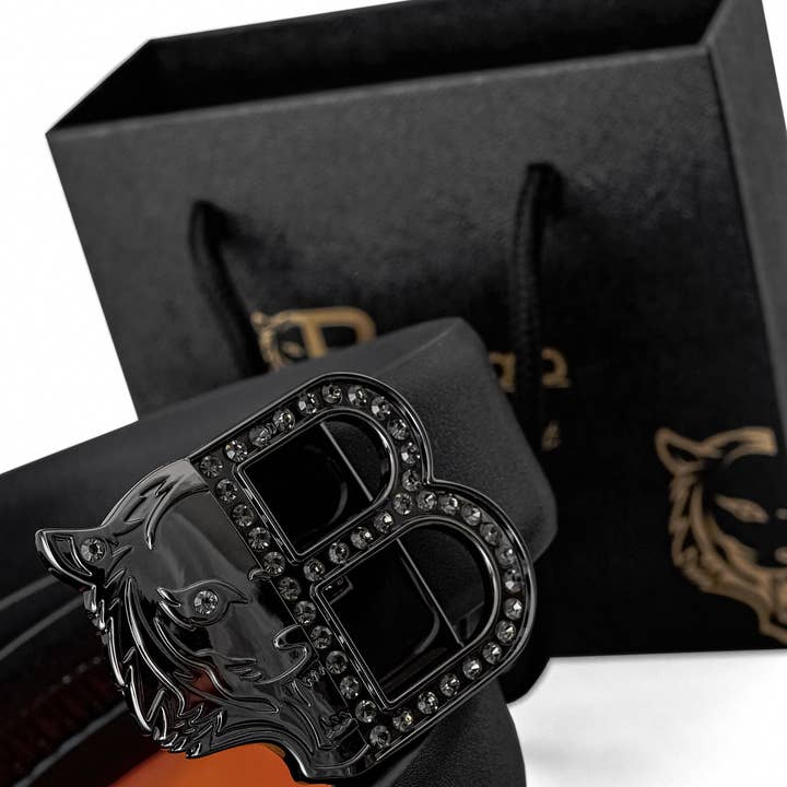 GUN BLACK Flat Leather Auto BKL Belt – Gunmetal Ed.-GUN/BLACK for wholesale on Faire1