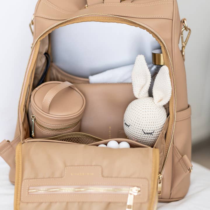 Mia + Sophia – Engroshandel Bletaske - Baby – Mia pusletaske med stelremme, flaskebholder og pusleunderlag34