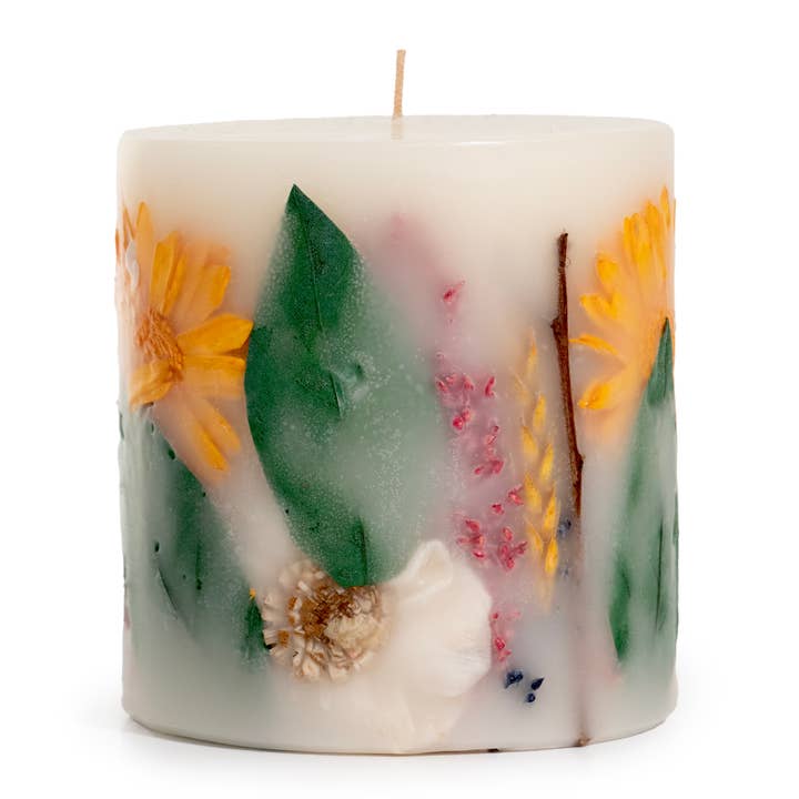 Andaluca - Wholesale Pillar Candle - Secrets of Spring Botanical Pillar Candle
