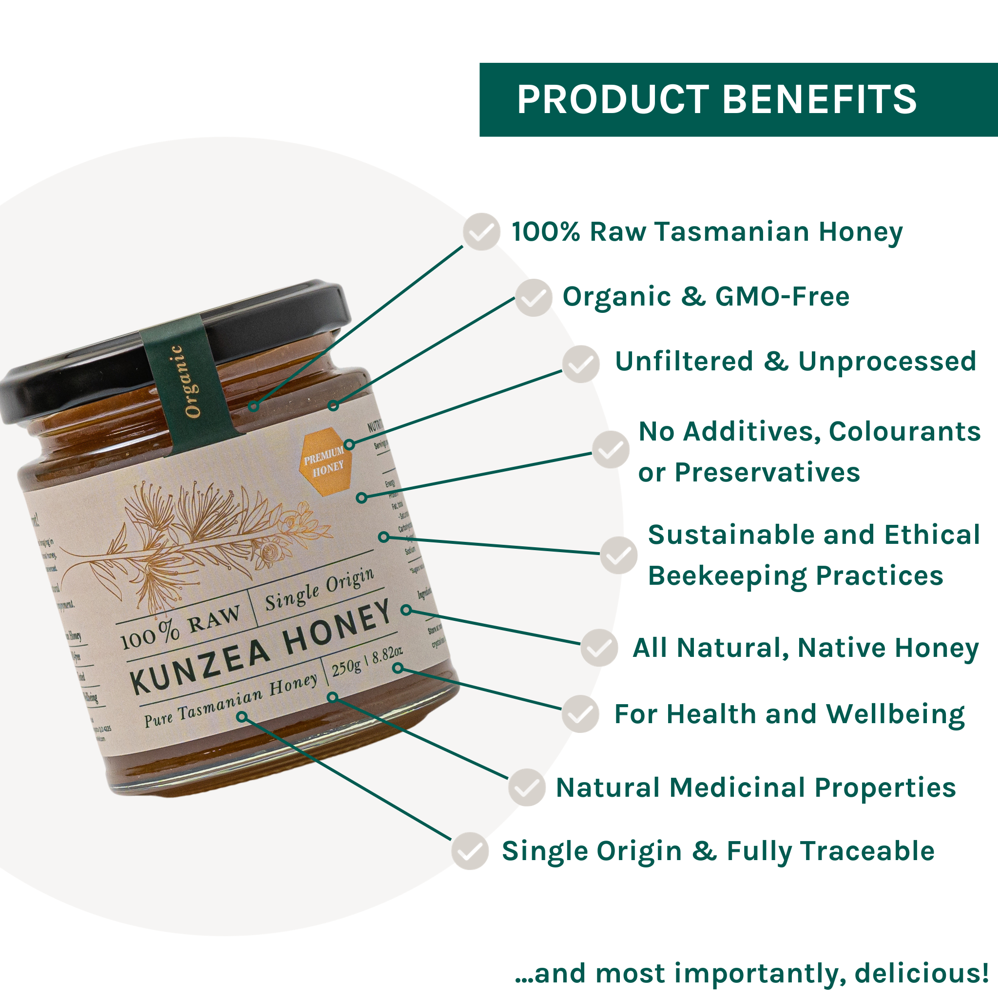 Zea - Wholesale Honey - Kunzea Honey - 100% Raw Tasmanian Honey4