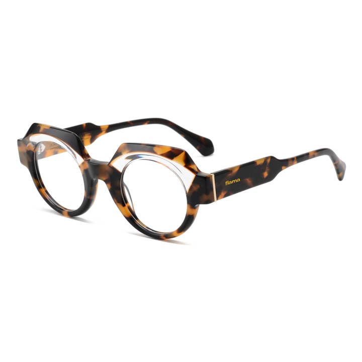 Flama Eyewear - Wholesale Eyeglasses - Women's - LILO. Eyeglass, circular acetate frame.1