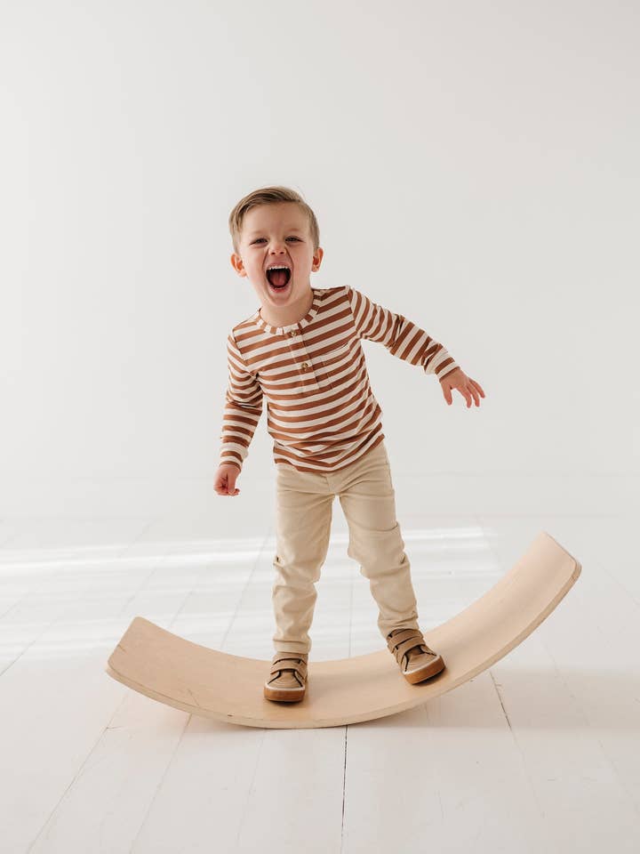 babysprouts clothing company - Wholesale T-Shirt - Kids - Boy's Long Sleeve Henley Shirt2