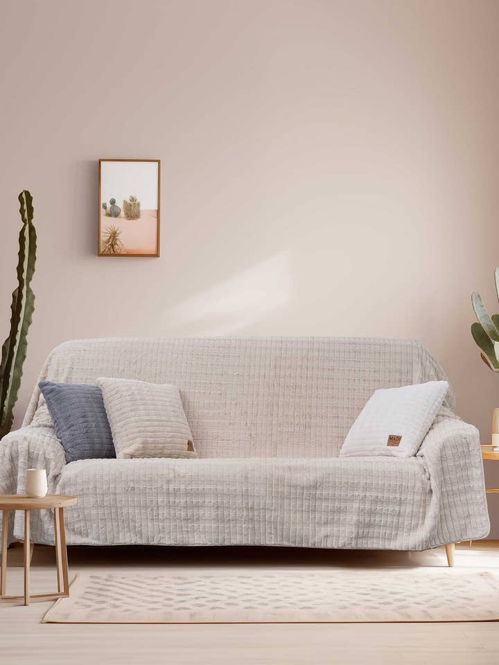 Sofa Throw Rays Beige for wholesale by MADI