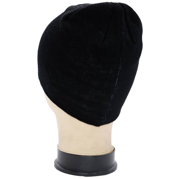 Cap Zone - Wholesale Beanie - Women's - Middle Finger Up Skeleton Classic Short Beanie