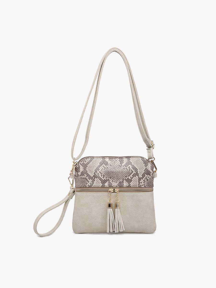 Jen & Co. - Wholesale Crossbody Bag - Women's - M1785 Tara Double Zip Crossbody Bag/Wristlet15