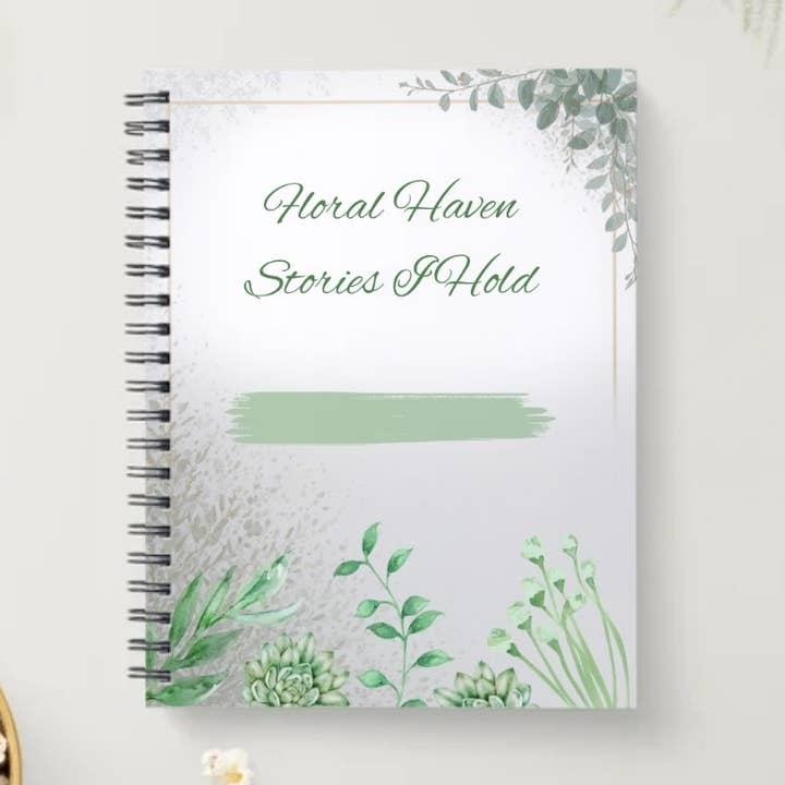 Journal de Réflexion Floral Haven - Histoires que je garde pour la vente par Floral Haven Paper Co.