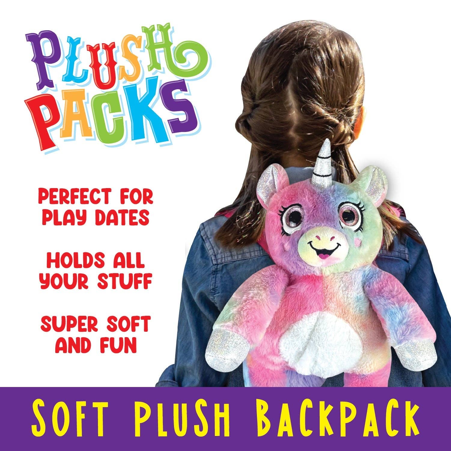 Novelty Closeout - Wholesale Backpack - Kids - Soft Plush Animal Backpack Assortment - 6/Pack1
