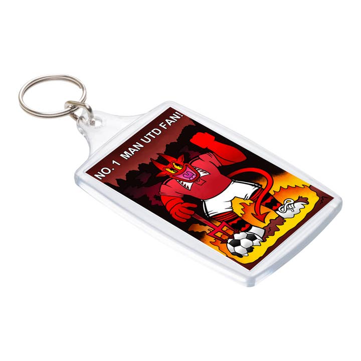 Fã nº 1 do Man Utd! Porta-chaves por atacado de Black Country Cards