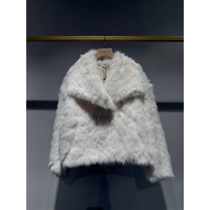 CHOKLATE PARIS - Wholesale Fur/Faux Fur Coat - Women's - Large collar faux fur jacket - Y127