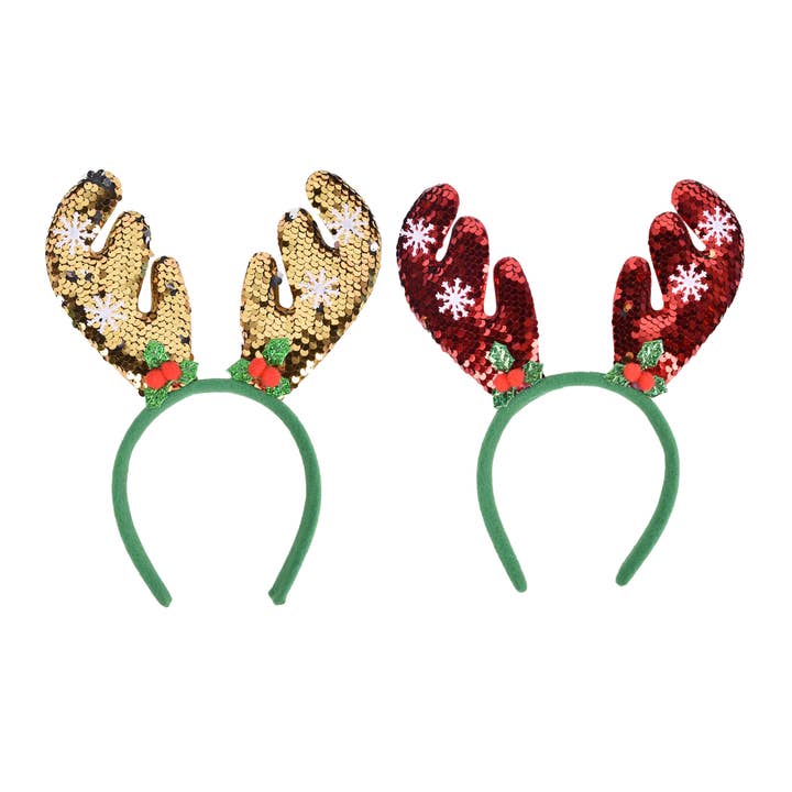 SEQUIN ANTLER HEADBAND for wholesale by Country Silk