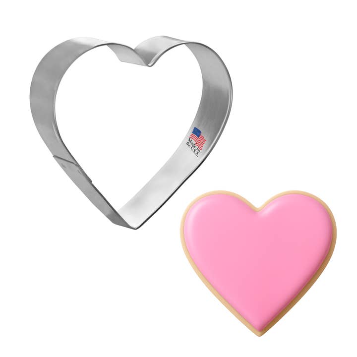 Heart Cookie Cutter 3.75 in B1107F for wholesale by CookieCutter.com