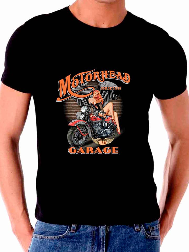 BMS BIZ - Wholesale Screen Printed T-Shirt - Men's - Motorcycle Motorhead Garage Since 1937 T-shirt