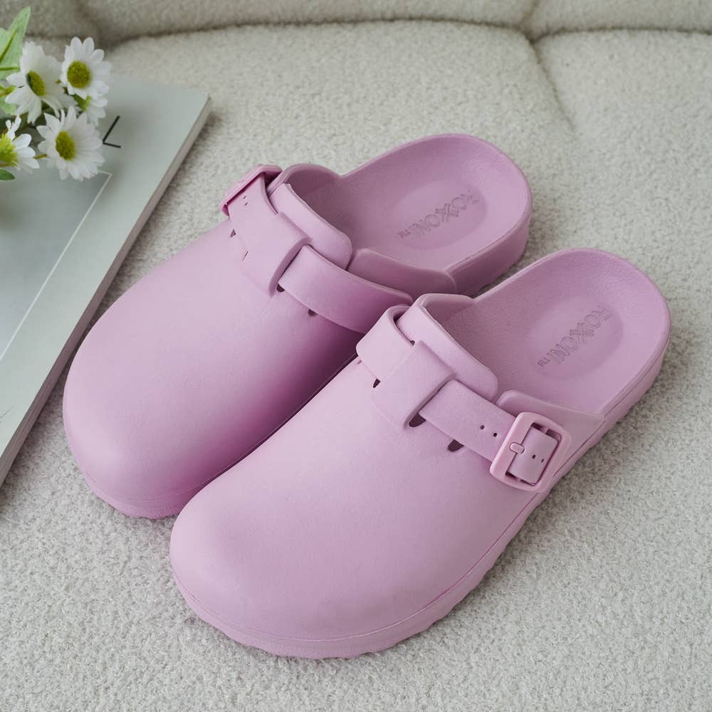 Roxoni – Großhandel Clogs – Damen – Roxoni Damenclogs mit verstellbarer Schnalle, rutschfeste Sohle4