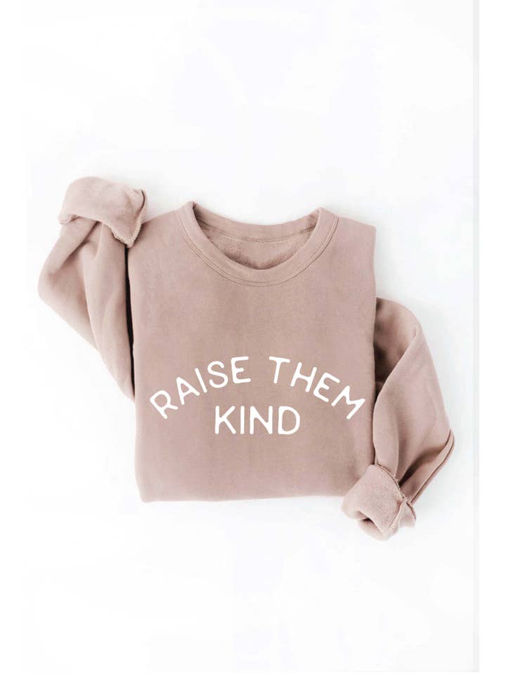 OAT COLLECTIVE - Wholesale Graphic Sweatshirt - Women's - RAISE THEM KIND Graphic Sweatshirt2
