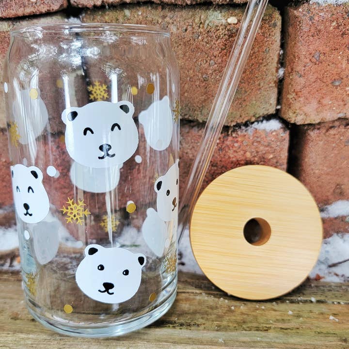 Gobelet de bière de Noël Ours polaire pour la vente par Superior Sweet Water