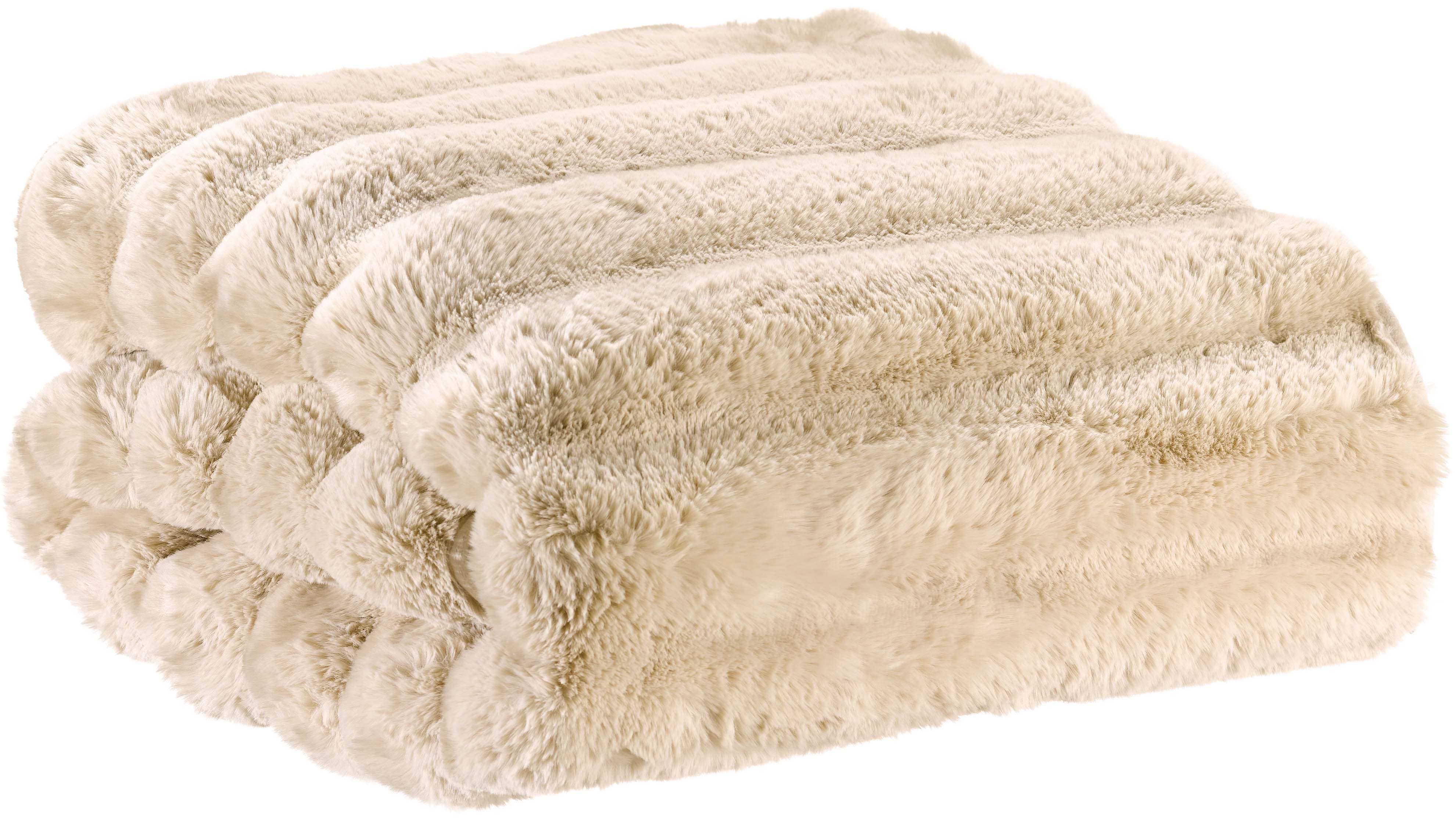 Maison Vivaraise & La Cerise sur le Gâteau - Wholesale Throw Blanket - Astrid Natural Throw 140 x 1800