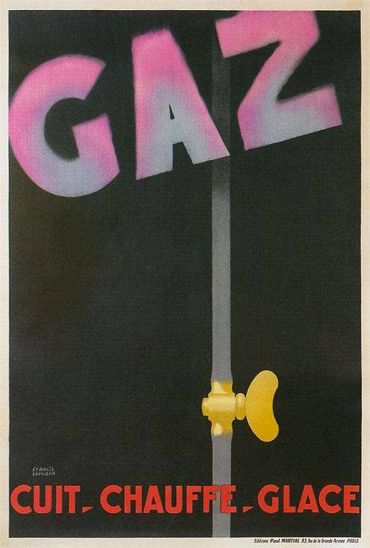 Found Image Press - Wholesale Magnet - Magnet PO-96 Ad for Gaz, Utility Service0