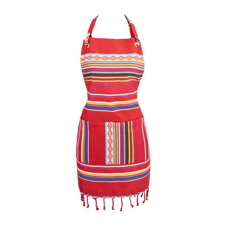 Baja Strpe Apron for wholesale by Design Imports