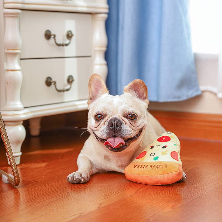 Hugsmart Products Inc - Wholesale Pet Plush Toy - Dog - HugSmart Pet - Food Party | Pizza - Dog Plush Toy3