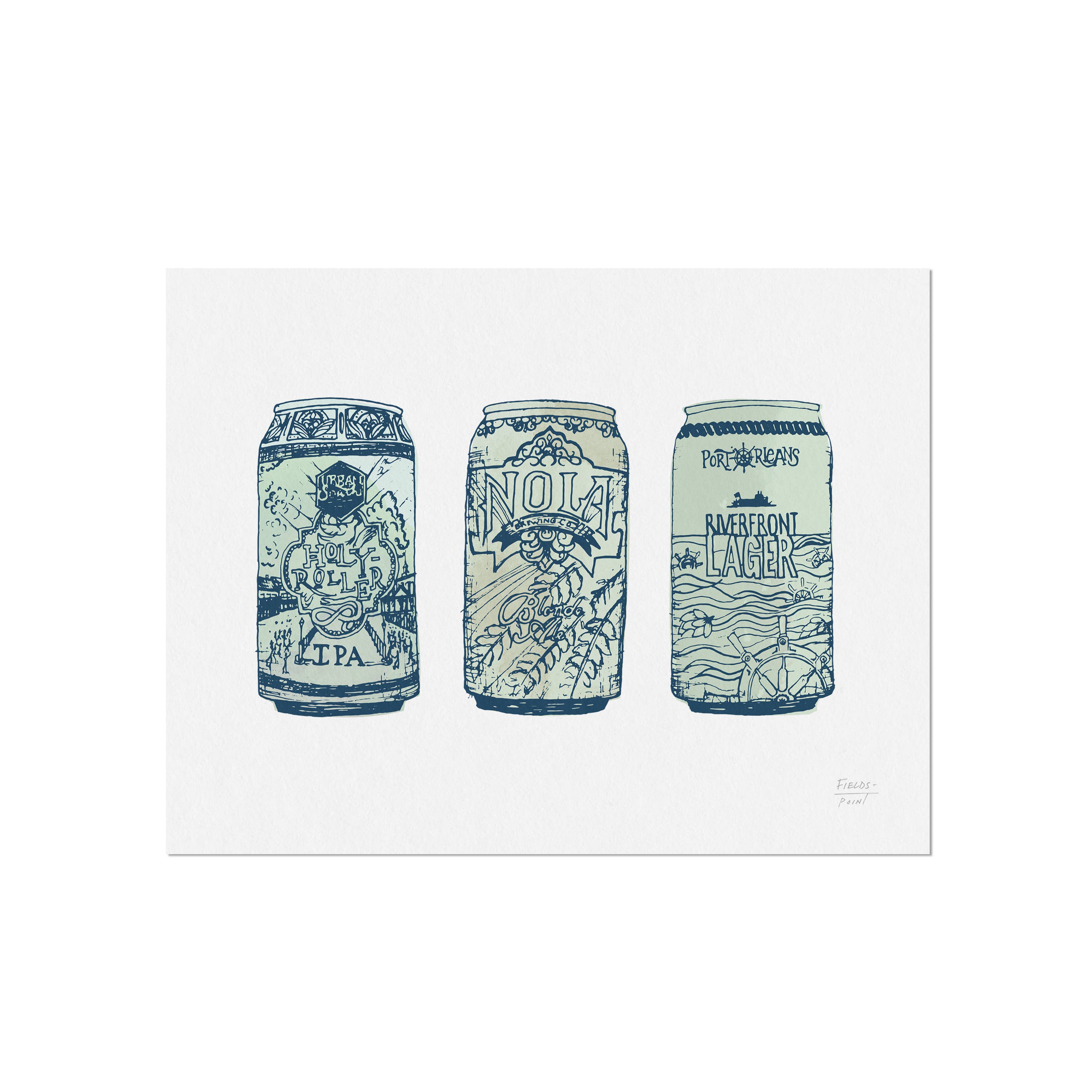 Statement Goods - Wholesale Art Print - Nola Breweries Art Print